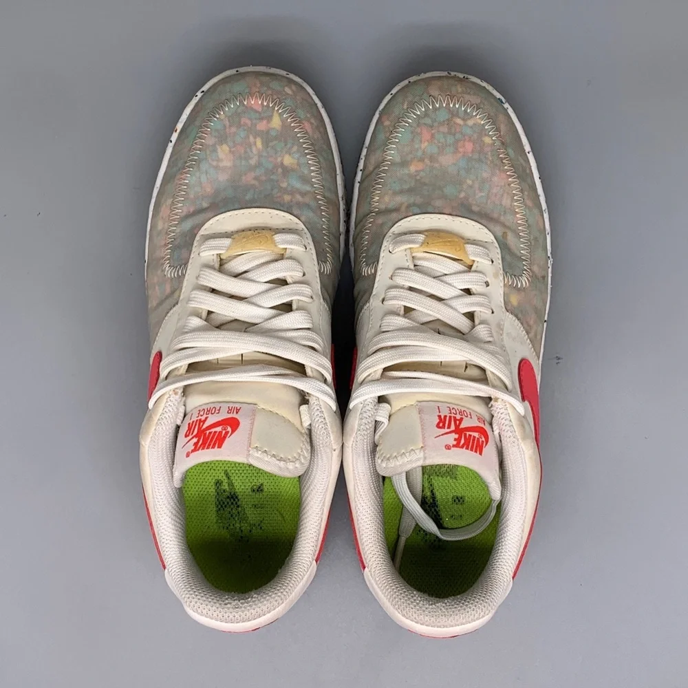 Nike Air Force 1 Crater White Siren Red Shoes CT1986-101 Women’s Sz 6.5 EU‎ 37.5